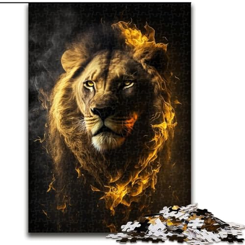Puzzle für Erwachsene, 1000 Kunst, Bunte Löwen, aus Pappe, perfekt für Halloween, Weihnachten, Geburtstagsgeschenk, 1000 Teile(26x38cm) von MrChunlong