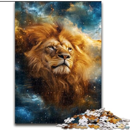 Puzzle für Erwachsene, 1000 Puzzles, Galaxie-Löwe, Dekomprimierendes intellektuelles Lernspielzeug, Geburtstagsgeschenk, Geschenke (Größe 50x75cm) von MrChunlong