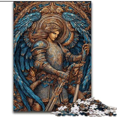Puzzle für Erwachsene, 1000 Puzzles, Ritter, Dekomprimierendes intellektuelles Lernspielzeug, Geburtstagsgeschenk, Geschenke (Größe 26x38cm) von MrChunlong