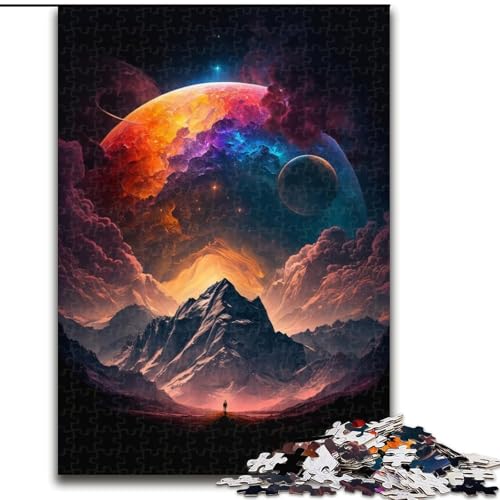Puzzle für Erwachsene, 1000 Puzzles mit mystischen Berggipfeln, aus Pappe, fördert die Hand-Auge-Koordination, 1000 Teile(26x38cm) von MrChunlong