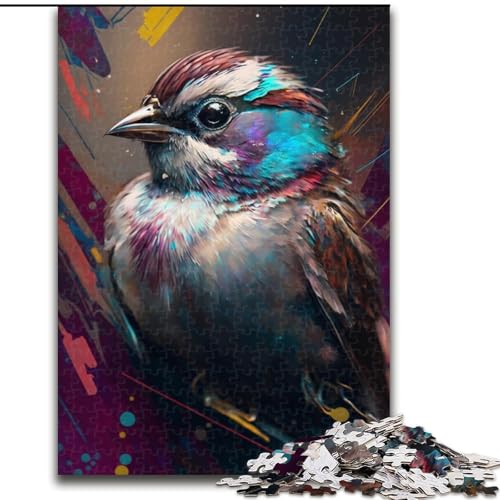 Puzzle für Erwachsene, 1000 Spatzenvögel aus Holz, für Jugendliche ab 14 Jahren, Heimdekoration, 50x75cm, DIY-Kunstdekor von MrChunlong