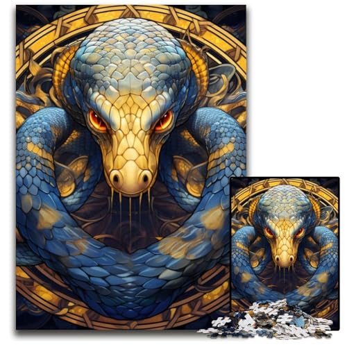 Puzzle für Erwachsene, 1000 Teile, Art Snake Puzzles für Erwachsene, Hochschwieriges Denkspiel für Jugendliche, 26x38cm/10,23x14,96 Zoll Puzzle für Erwachsene, 1000 Teile, Art Snake Puzzles für Erwachsene, Hochschwieriges Denkspiel für Jugendliche, 26x38cm/10,23x14,96 Zoll von MrChunlong