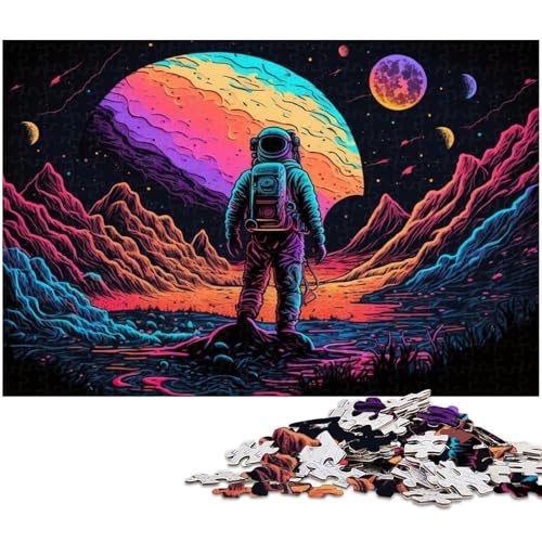 Puzzle für Erwachsene, 1000 Teile, Astronauten-Puzzle, farbenfrohe Heimdekoration und interaktives Familienspiel, 26x38cm/10,23x14,96 Zoll Puzzle für Erwachsene, 1000 Teile, Astronauten-Puzzle, farbenfrohe Heimdekoration und interaktives Familienspiel, 26x38cm/10,23x14,96 Zoll von MrChunlong