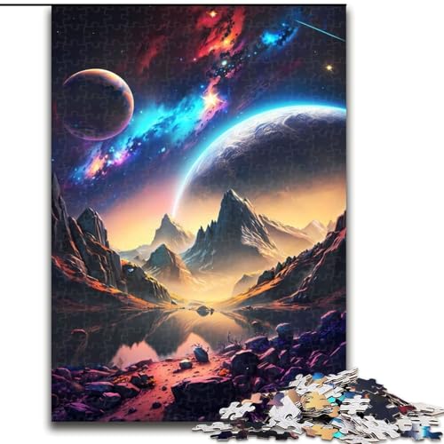 Puzzle für Erwachsene, 1000 Teile, Außerirdische Oase, aus Pappe, perfekt für Halloween, Weihnachten, Geburtstagsgeschenk, 1000 Teile(26x38cm) von MrChunlong