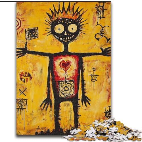 Puzzle für Erwachsene, 1000 Teile, Basquiat-Stil, Spielzeug, Lernspiele, Stressabbau, Eltern-Kind-Interaktion (Größe 26x38cm) von MrChunlong