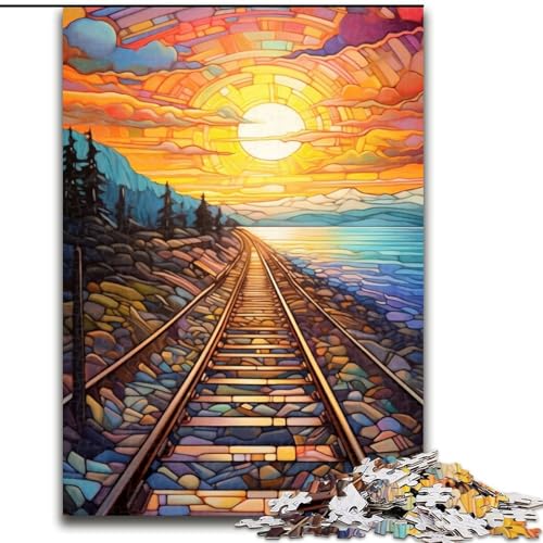 Puzzle für Erwachsene, 1000 Teile, Bunte Eisenbahn, aus Holz, perfekte DIY-Kunstdekoration oder Geburtstagsgeschenk, 50x75cm, Spaß für die ganze Familie, Basteln, perfekt für Geburtstage, Feiertage Puzzle für Erwachsene, 1000 Teile, Bunte Eisenbahn, aus Holz, perfekte DIY-Kunstdekoration oder Geburtstagsgeschenk, 50x75cm, Spaß für die ganze Familie, Basteln, perfekt für Geburtstage, Feiertage von MrChunlong