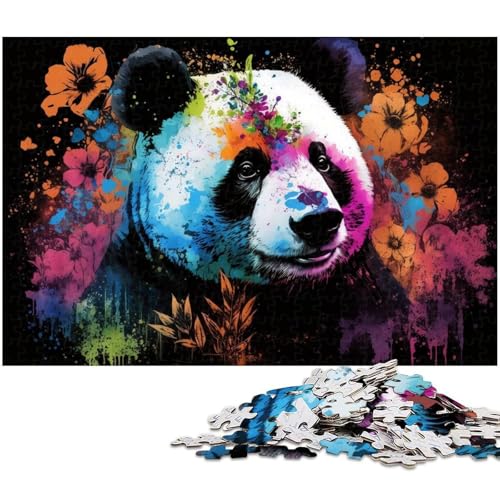 Puzzle für Erwachsene, 1000 Teile, Bunte Panda-Puzzles für Erwachsene, schwieriges Denkspiel für Jugendliche, 50x75cm/19,68x29,52 Zoll Puzzle für Erwachsene, 1000 Teile, Bunte Panda-Puzzles für Erwachsene, schwieriges Denkspiel für Jugendliche, 50x75cm/19,68x29,52 Zoll von MrChunlong