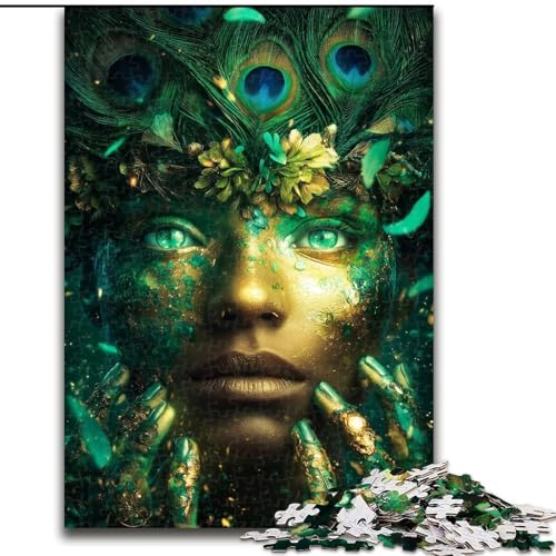 Puzzle für Erwachsene, 1000 Teile, Cosmic Forest Spirit, anspruchsvolles Spiel und Familienspiel mit vollständig ineinandergreifenden, zufällig geformten Teilen (Größe 26x38cm) von MrChunlong