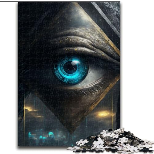 Puzzle für Erwachsene, 1000 Teile, Die Kunst des Auges, aus Pappe, Geburtstage, Weihnachten, Halloween, Thanksgiving, Ostern, 1000 Teile(26x38cm) von MrChunlong
