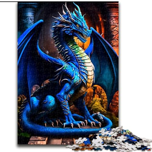 Puzzle für Erwachsene, 1000 Teile, Drago, aus Holz, Kinder ab 14 Jahren, 50x75cm, anspruchsvolles Denkspiel – entspannendes Spielzeug für Teenager von MrChunlong