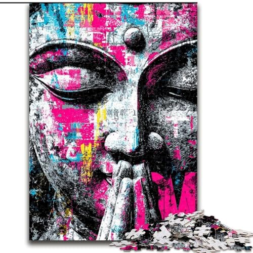 Puzzle für Erwachsene, 1000 Teile, Fantasy-Buddha, Familienunterhaltungsspielzeug, ganze Familie, ab 14 Jahren (Größe 26x38cm) von MrChunlong