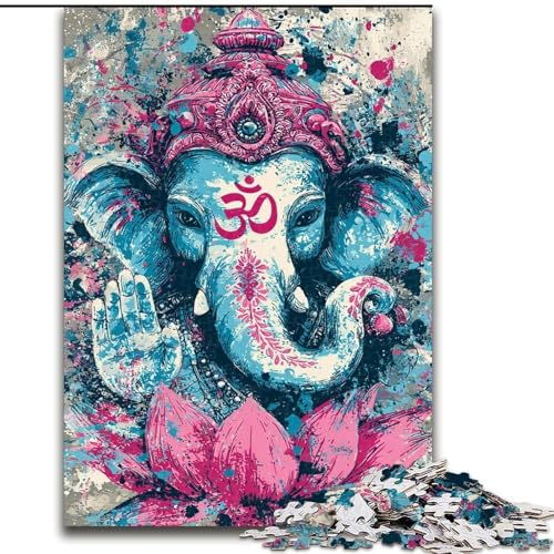 Puzzle für Erwachsene, 1000 Teile, Fantasy-Buddha, anspruchsvolles Spiel und Familienspiel mit vollständig ineinandergreifenden, zufällig geformten Teilen (Größe 26x38cm) von MrChunlong