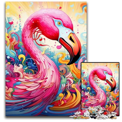 Puzzle für Erwachsene, 1000 Teile, Flamingo-Puzzle für Erwachsene, schwieriges Denkspiel für Jugendliche, 50x75cm/19,68x29,52 Zoll Puzzle für Erwachsene, 1000 Teile, Flamingo-Puzzle für Erwachsene, schwieriges Denkspiel für Jugendliche, 50x75cm/19,68x29,52 Zoll von MrChunlong
