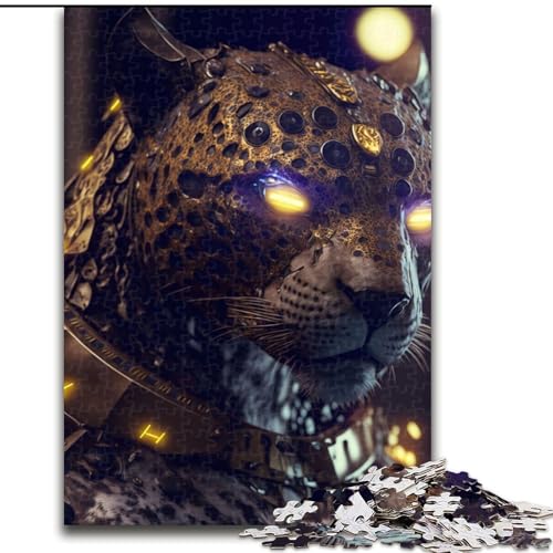 Puzzle für Erwachsene, 1000 Teile, Future Leopard, aus Pappe, interaktives Familienspiel, Heimdekoration zum Selbermachen, anspruchsvolles Denkspiel als Geschenk, 1000 Teile(26x38cm) von MrChunlong