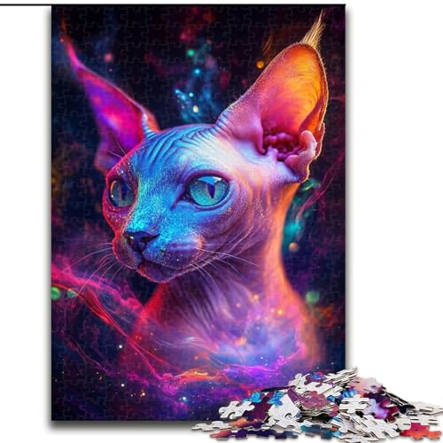 Puzzle für Erwachsene, 1000 Teile, Galaxie-Nilpferd-Puzzle aus Holz, interaktives Familienspiel, Heimdekoration zum Selbermachen, anspruchsvolles Denksport-Geschenk, 1000 Teile(50x75cm) von MrChunlong