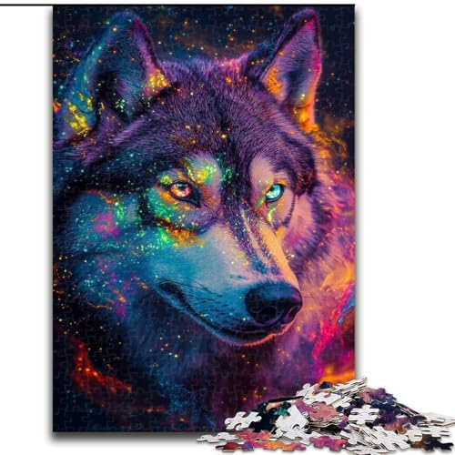 Puzzle für Erwachsene, 1000 Teile, Galaxy Labrador, aus Pappe, perfekt für Halloween, Weihnachten, Geburtstagsgeschenk, 1000 Teile(26x38cm) von MrChunlong