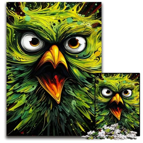 Puzzle für Erwachsene, 1000 Teile, Grüner Vogel, Puzzle für Erwachsene, Hochschwieriges Denkspiel für Jugendliche, 50x75cm/19,68x29,52 Zoll Puzzle für Erwachsene, 1000 Teile, Grüner Vogel, Puzzle für Erwachsene, Hochschwieriges Denkspiel für Jugendliche, 50x75cm/19,68x29,52 Zoll von MrChunlong