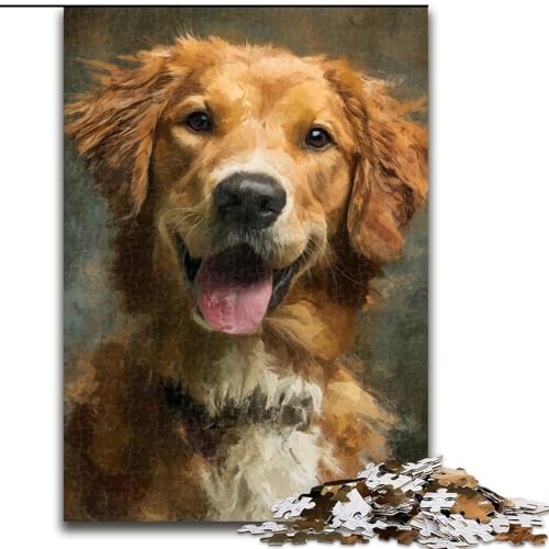 Puzzle für Erwachsene, 1000 Teile, Happy Dog, Familienunterhaltungsspielzeug, ganze Familie, ab 14 Jahren (Größe 50x75cm) von MrChunlong