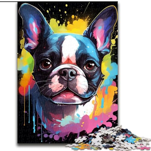 Puzzle für Erwachsene, 1000 Teile, Hund, aus Holz, perfekte DIY-Kunstdekoration oder Geburtstagsgeschenk, 50x75cm, Spaß für die ganze Familie, Basteln, perfekt für Geburtstage, Feiertage von MrChunlong