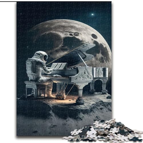 Puzzle für Erwachsene, 1000 Teile, Klavier im Weltraum, Puzzle aus Pappe, Geburtstage, Weihnachten, Halloween, Thanksgiving, Ostern, 1000 Teile(26x38cm) von MrChunlong