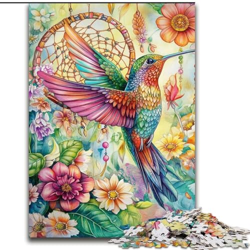 Puzzle für Erwachsene, 1000 Teile, Kolibri, hilft dem Gehirn, süchtig machendes Spielzeug zu trainieren, um Geduld zu fördern und das Gedächtnis zu verbessern (Größe 26x38cm) von MrChunlong