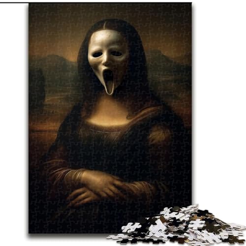 Puzzle für Erwachsene, 1000 Teile, Mona Lisa-Skelett, Spielzeug, Lernspiele, Stressabbau, Eltern-Kind-Interaktion (Größe 26x38cm) von MrChunlong