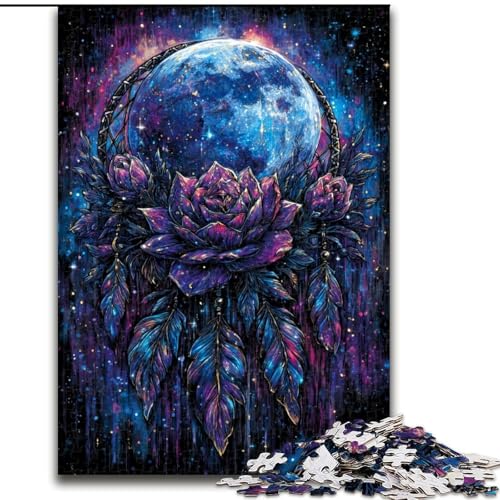 Puzzle für Erwachsene, 1000 Teile, Mystischer Traumfänger, anspruchsvolles Spiel und Familienspiel mit vollständig ineinandergreifenden, zufällig geformten Teilen (Größe 50x75cm) von MrChunlong