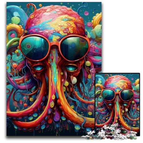 Puzzle für Erwachsene, 1000 Teile, Oktopus-Puzzle für Erwachsene, schwieriges Denkspiel für Jugendliche, 26x38cm/10,23x14,96 Zoll Puzzle für Erwachsene, 1000 Teile, Oktopus-Puzzle für Erwachsene, schwieriges Denkspiel für Jugendliche, 26x38cm/10,23x14,96 Zoll von MrChunlong