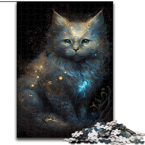 Puzzle für Erwachsene, 1000 Teile, Perserkatze, aus Holz, Kinder ab 14 Jahren, 50x75cm, anspruchsvolles Denkspiel – entspannendes Spielzeug für Teenager von MrChunlong