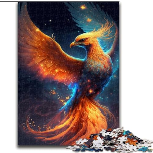 Puzzle für Erwachsene, 1000 Teile, Phönixvogel, aus Holz, Spielzeug, Geschenk, pädagogisches, intellektuelles, entspannendes Familienspiel, 50x75cm, für interaktives Familienspiel von MrChunlong