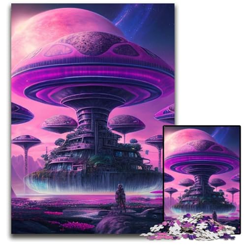Puzzle für Erwachsene, 1000 Teile, Pink Planet, Puzzle für Erwachsene, schwieriges Denkspiel für Jugendliche, 26x38cm/10,23x14,96 Zoll Puzzle für Erwachsene, 1000 Teile, Pink Planet, Puzzle für Erwachsene, schwieriges Denkspiel für Jugendliche, 26x38cm/10,23x14,96 Zoll von MrChunlong