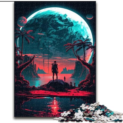 Puzzle für Erwachsene, 1000 Teile, Planet Gas, riesiges Puzzle aus Pappe, perfekt für Halloween, Weihnachten, Geburtstagsgeschenk, 1000 Teile(26x38cm) von MrChunlong