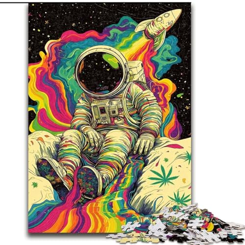 Puzzle für Erwachsene, 1000 Teile, Psychedelischer Astronaut, Spielzeug, Lernspiele, Stressabbau, Eltern-Kind-Interaktion (Größe 26x38cm) von MrChunlong