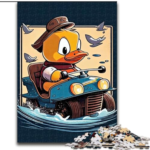 Puzzle für Erwachsene, 1000 Teile, Ride with The Quackstar, aus Pappe, Geburtstage, Weihnachten, Halloween, Thanksgiving, Ostern, 1000 Teile(26x38cm) von MrChunlong