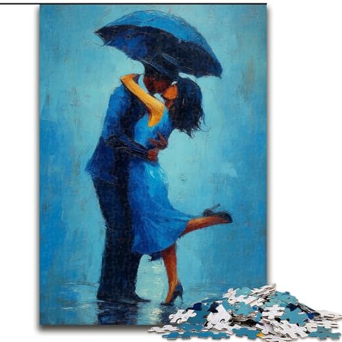 Puzzle für Erwachsene, 1000 Teile, Sich küssendes Paar, Spielzeug, Lernspiele, Stressabbau, Eltern-Kind-Interaktion (Größe 26x38cm) von MrChunlong