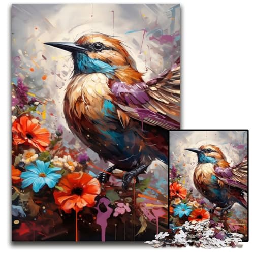 Puzzle für Erwachsene, 1000 Teile, Spatzen-Puzzle für Erwachsene, schwieriges Denkspiel für Jugendliche, 50x75cm/19,68x29,52 Zoll Puzzle für Erwachsene, 1000 Teile, Spatzen-Puzzle für Erwachsene, schwieriges Denkspiel für Jugendliche, 50x75cm/19,68x29,52 Zoll von MrChunlong