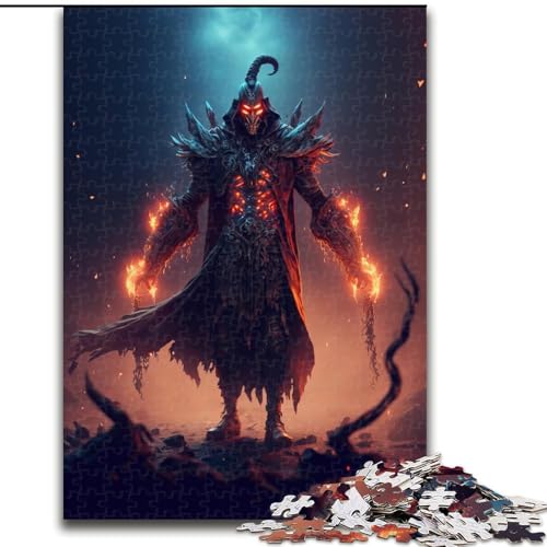Puzzle für Erwachsene, 1000 Teile, Teufel, anspruchsvolles Spiel und Familienspiel mit vollständig ineinandergreifenden, zufällig geformten Teilen (Größe 50x75cm) von MrChunlong