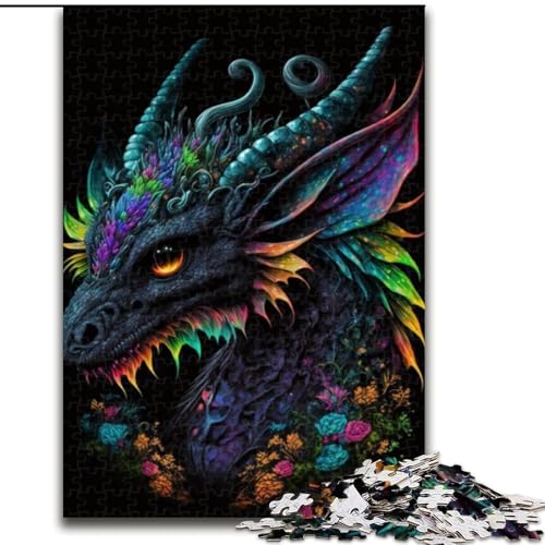 Puzzle für Erwachsene, 1000 Teile, Tiere, Drachen, Puzzle aus Holz, Geburtstage, Weihnachten, Halloween, Thanksgiving, Ostern, 1000 Teile(50x75cm) von MrChunlong