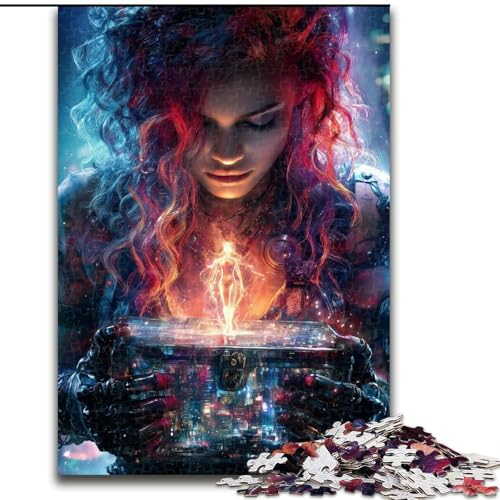 Puzzle für Erwachsene, 1000 Teile, Traumfrau, hilft dem Gehirn, süchtig machendes Spielzeug zu trainieren, um Geduld zu fördern und das Gedächtnis zu verbessern (Größe 50x75cm) von MrChunlong