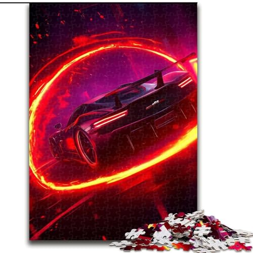 Puzzle für Erwachsene, 1000 Teile, Universum, Cooler Sportwagen, anspruchsvolles Spiel und Familienspiel mit vollständig ineinandergreifenden, zufällig geformten Teilen (Größe 26x38cm) von MrChunlong