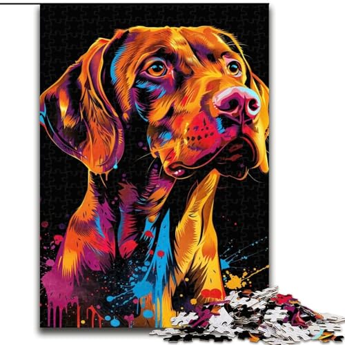 Puzzle für Erwachsene, 1000 Teile, Vizsla-Hund, Kunstpuzzle aus Pappe, Geburtstage, Weihnachten, Halloween, Thanksgiving, Ostern, 1000 Teile(26x38cm) von MrChunlong