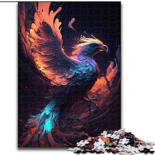 Puzzle für Erwachsene, 1000 Teile, Vogel Phönix, aus Pappe, Geburtstage, Weihnachten, Halloween, Erntedankfest, Ostern, 1000 Teile(26x38cm) von MrChunlong