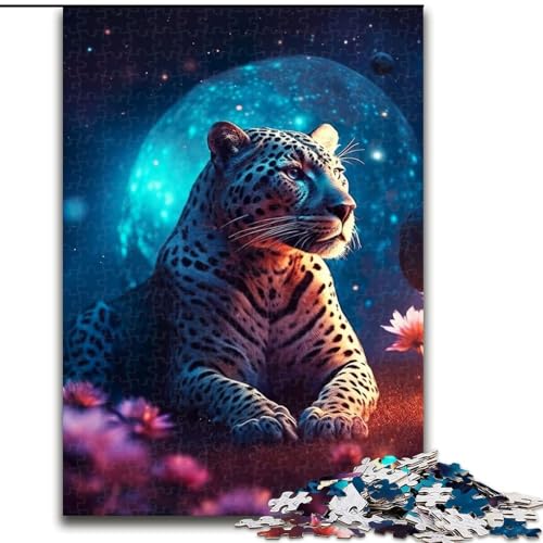 Puzzle für Erwachsene, 1000 Teile, Weißer Jaguar auf dem Mars, Puzzle aus Pappe, für Teenager und Familienspaß – DIY-Denkspiel, Geschenk, 1000 Teile(26x38cm) von MrChunlong