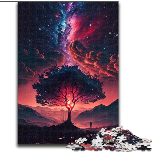 Puzzle für Erwachsene, 1000 Teile, Weltraumbaum-Puzzle, aus Pappe, Geburtstage, Feiertage und Heimdekoration, 1000 Teile(26x38cm) von MrChunlong