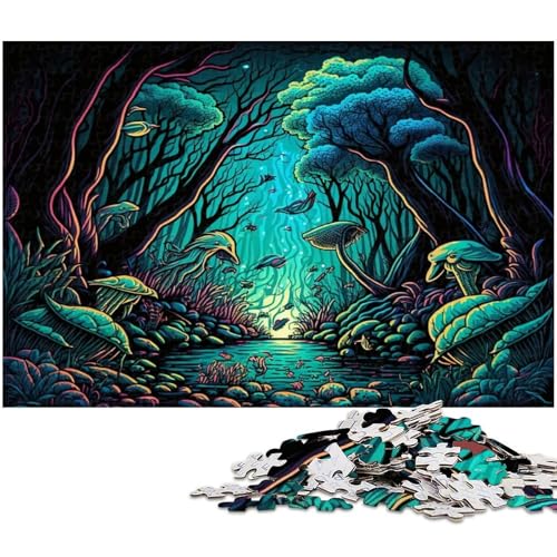 Puzzle für Erwachsene, 1000 Teile, Zauberpilze, Puzzle für Erwachsene, hochschwieriges Denkspiel für Jugendliche, 26x38cm/10,23x14,96 Zoll Puzzle für Erwachsene, 1000 Teile, Zauberpilze, Puzzle für Erwachsene, hochschwieriges Denkspiel für Jugendliche, 26x38cm/10,23x14,96 Zoll von MrChunlong