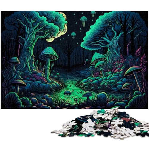 Puzzle für Erwachsene, 1000 Teile, Zauberpilze, Puzzle für Erwachsene, hochschwieriges Denkspiel für Jugendliche, 50x75cm/19,68x29,52 Zoll Puzzle für Erwachsene, 1000 Teile, Zauberpilze, Puzzle für Erwachsene, hochschwieriges Denkspiel für Jugendliche, 50x75cm/19,68x29,52 Zoll von MrChunlong