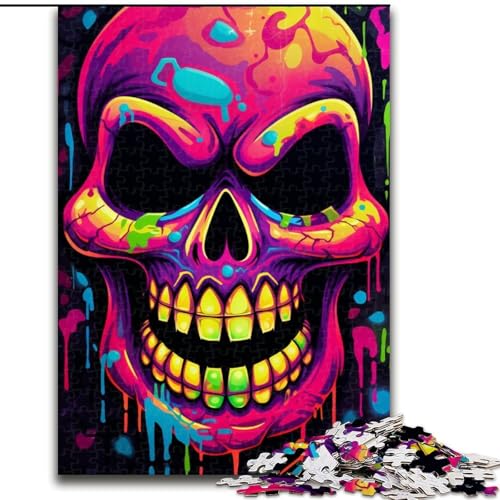 Puzzle für Erwachsene, 1000 Teile, bunter Neon-Graffiti-Totenkopf aus Holz, lustige Aktivität für zu Hause, 50x75cm, spannende Aktivität für den Spieleabend mit der Familie Puzzle für Erwachsene, 1000 Teile, bunter Neon-Graffiti-Totenkopf aus Holz, lustige Aktivität für zu Hause, 50x75cm, spannende Aktivität für den Spieleabend mit der Familie von MrChunlong
