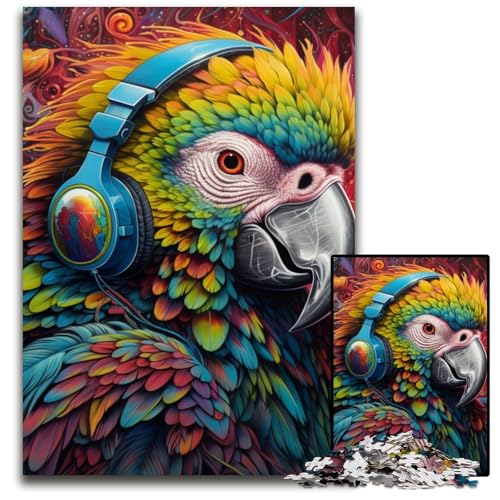 Puzzle für Erwachsene, 1000 Teile, bunter Papagei, unmögliches Puzzle für Erwachsene, ideal für Familienspaß, Entspannung, 50x75cm/19,68x29,52 Zoll Puzzle für Erwachsene, 1000 Teile, bunter Papagei, unmögliches Puzzle für Erwachsene, ideal für Familienspaß, Entspannung, 50x75cm/19,68x29,52 Zoll von MrChunlong