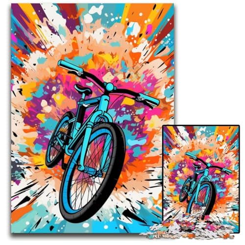 Puzzle für Erwachsene, 1000 Teile, buntes Fahrrad-Puzzle für Erwachsene, schwieriges Denkspiel für Jugendliche, 26x38cm/10,23x14,96 Zoll Puzzle für Erwachsene, 1000 Teile, buntes Fahrrad-Puzzle für Erwachsene, schwieriges Denkspiel für Jugendliche, 26x38cm/10,23x14,96 Zoll von MrChunlong