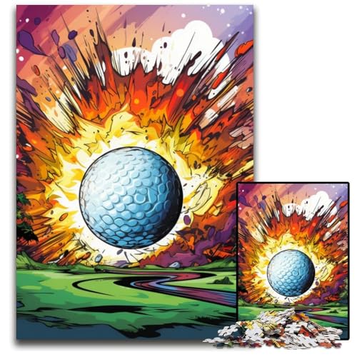 Puzzle für Erwachsene, 1000 Teile, buntes Golf-Puzzle für Erwachsene, schwieriges Denkspiel für Jugendliche, 26x38cm/10,23x14,96 Zoll Puzzle für Erwachsene, 1000 Teile, buntes Golf-Puzzle für Erwachsene, schwieriges Denkspiel für Jugendliche, 26x38cm/10,23x14,96 Zoll von MrChunlong